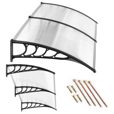 Навес для двойной двери 200x100 см Поликарбонатное покрытие крыши MultiGarden