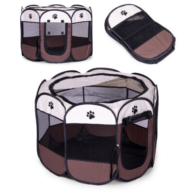 Large Fabric Crate Playpen Bed for Dog or Cat Petsi