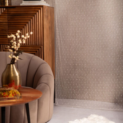 Штора | B2 ESSENTIALS SHANGRI-LA, TAPE | WHITE SHANGRI-LA WITH TAPE | 140x250 | 717703