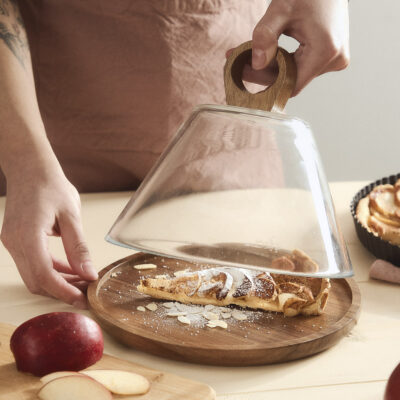 Блюдо | LENNE | со стеклянной чашей | 23x19 см | 860954