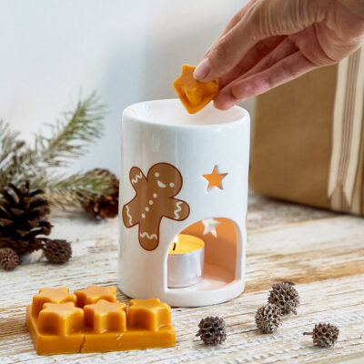 Set | BISCOTTO | with fireplace and wax | 8x10 cm | 870328