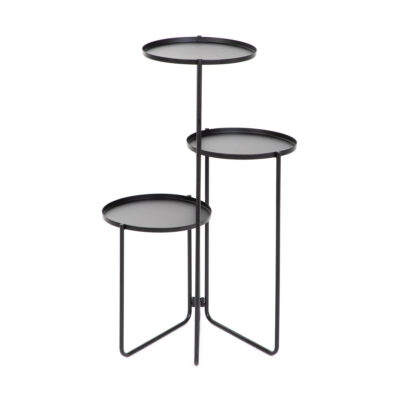 Клумба | ROH | трехъярусная черная | 25x48/70 см | 876665