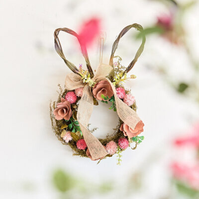 Easter centrepiece | RABI | rabbit with flowers | 40x25x7.5 cm | 878959