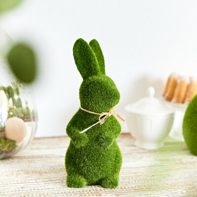 POLY figurine | green rabbit | 10x22 cm | 883038