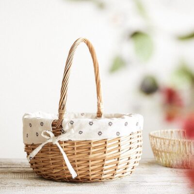 Koszyk | NORSO | z rączką naturalny | 38 cm | 886541