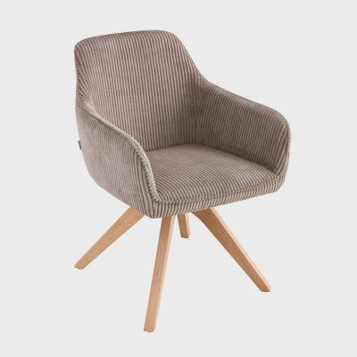 Chair | PEMA | corduroy brown | 56x60x82 cm | 708800