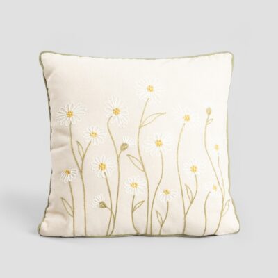Pillowcase | SULA | ecru with floral embroidery | 45X45 CM | 735844