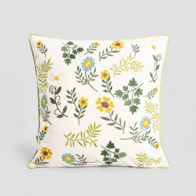 Pillowcase | SANDA | with floral embroidery | 45X45 CM | 735868