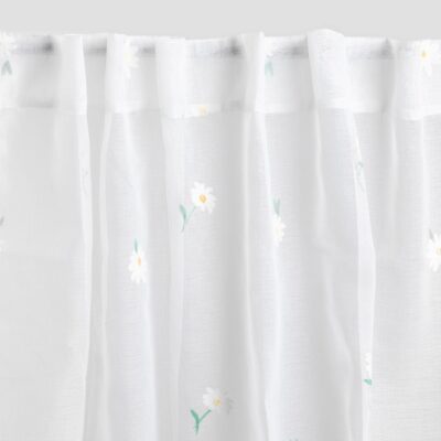 Штора | DAISY | с вышитыми цветами | 140x250 см | 742378