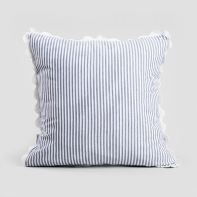 Aizsega uz spilvena | BAROSO | ar dekoratīvu baltu apdari | 45x45 cm | 745379