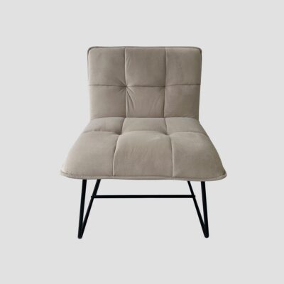 Armchair | NELOX | velour grey | 63x69x73 cm | 746314