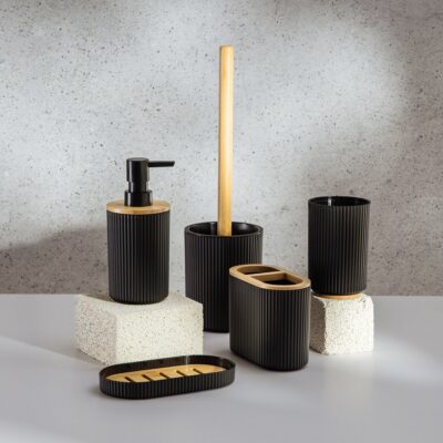 Bathroom set | LORETO | 5 el. Black | 747151