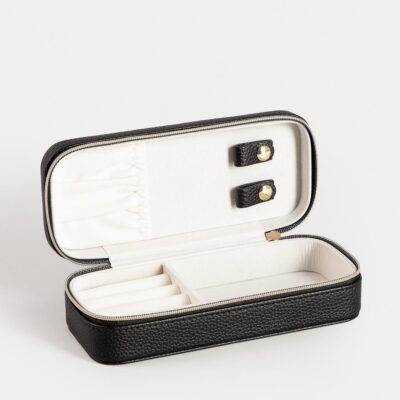 Шкатулка для украшений | LINAS | экокожа | черный 17,5x8x5 см | 752803