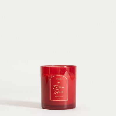 Scented candle with music box | TARTAN | Festive Spice | 200 g | 760631
