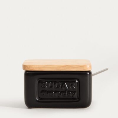SYLAN | sugar container black | 10x7 cm | 763601