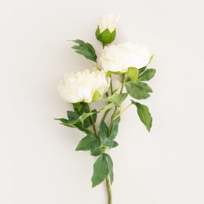 Искусственная ветка | PAEONIA | белые пионы | 81 см | 764899