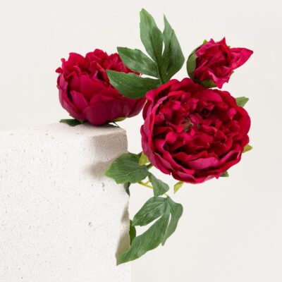 Искусственное растение | PAEONIA | темно-розовые пионы | 81 см | 764905