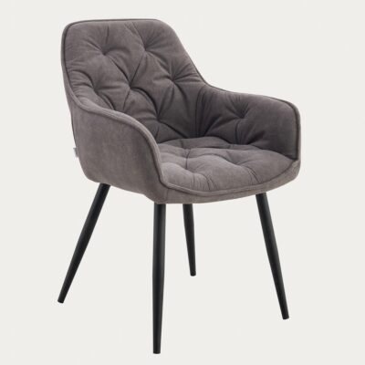 Krzesło | FUSSY | w tkaninie szare | 57x63x84 cm | 765834