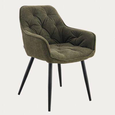 Krzesło | FUSSY | w tkaninie zielone | 57x63x84 cm | 765841