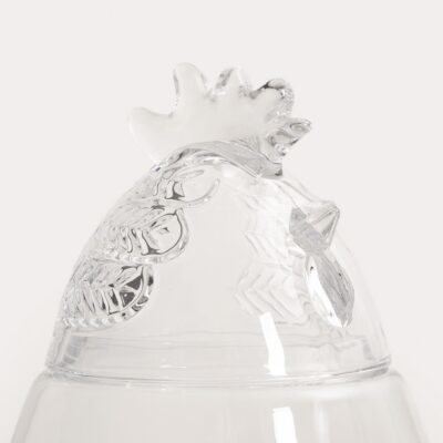 Стеклянное яйцо | PRATA | с мотивом петуха | 20x30 см | 767135