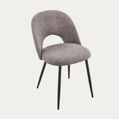 Chair | TRIVIO | in fabric grey | 49x57x78 cm | 767357