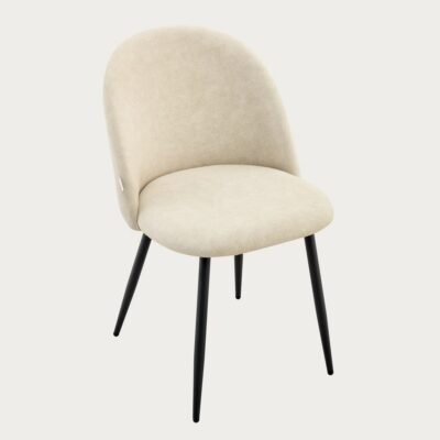 Chair | FIORA | in fabric beige | 49x56x80 cm | 767371