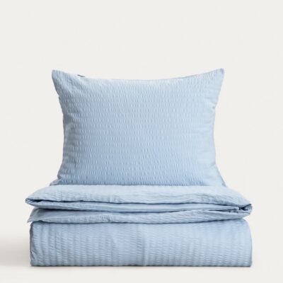 RETIE | Постельное белье из хлопковой коры голубого цвета | 160x200 + 2*50x60 см | 768026