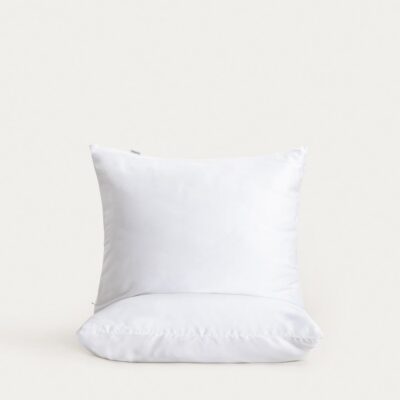 Комплект из двух | BAMSA | бамбуковых сатиновых наволочек белого цвета | 2*50x60 см | 768118