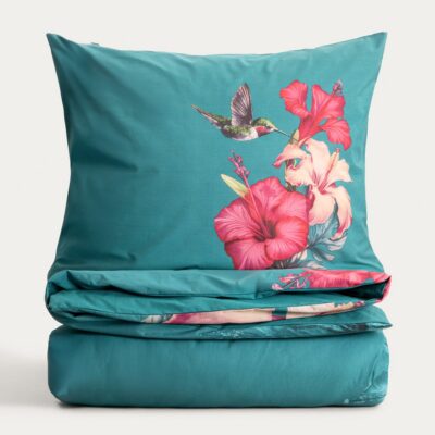 Постельное белье | BLOOM | хлопок с цветочным рисунком | 140x200 + 1*70x80 см | 768415