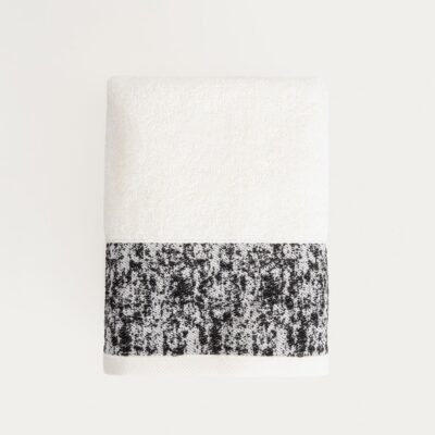 Полотенце | VIOLA | черно-белое | 70x130 см | 776038