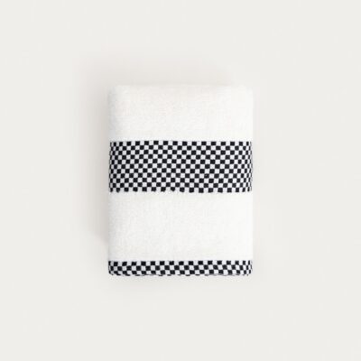 Ręcznik | TIVA | z czarną kratką | 50x90 cm | 776045
