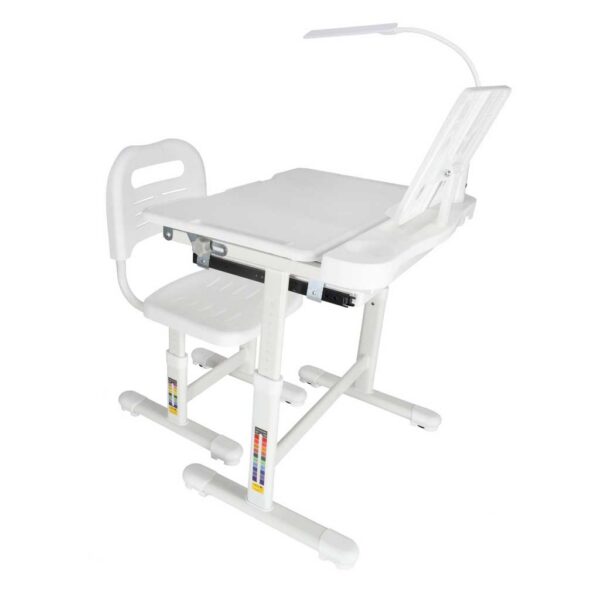 Biurko-dzieciece-szkolne-regulowane-krzeslo-lampka-LED-USB-biale-181607 Biurko-dzieciece-szkolne-regulowane-krzeslo-lampka-LED-USB-biale-181607