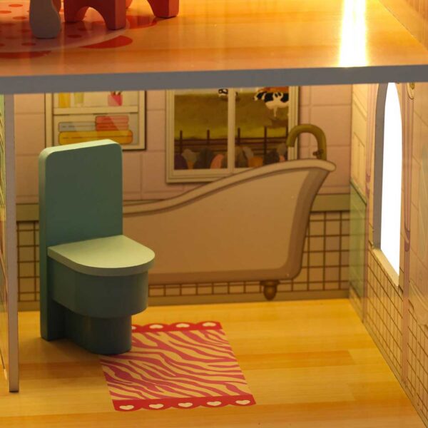 Domek-dla-lalek-drewniany-MDF-mebelki-70cm-rozowy-LED-179859 Domek-dla-lalek-drewniany-MDF-mebelki-70cm-rozowy-LED-179859