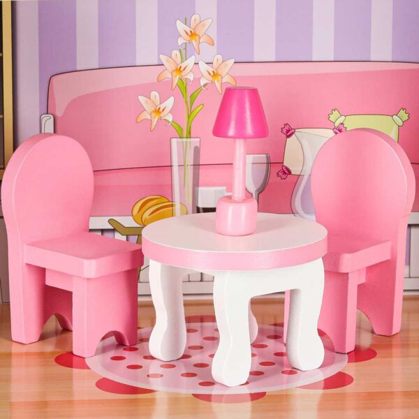 Domek-dla-lalek-drewniany-MDF-mebelki-70cm-rozowy-LED-179862 Domek-dla-lalek-drewniany-MDF-mebelki-70cm-rozowy-LED-179862