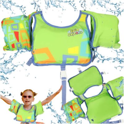 Putu veste ar peldēšanas piedurknēm kapok bērniem 3-6 gadi 19-30 kg BESTWAY 32174 zaļš