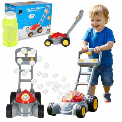 Soap bubble mower bubble machine liquid light sound