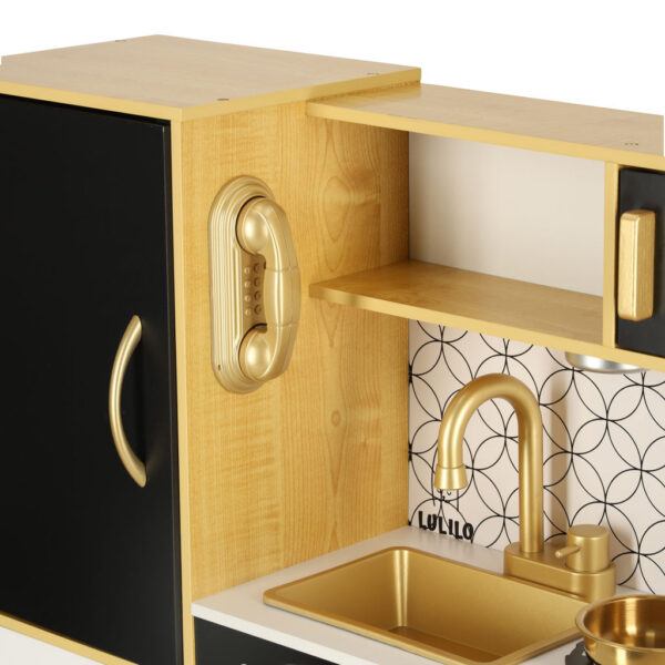 Kuchnia-dla-dzieci-drewniana-z-lodowka-tablica-kredowa-zlota-160602 Kuchnia-dla-dzieci-drewniana-z-lodowka-tablica-kredowa-zlota-160602