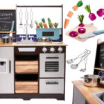 KX6286 Kuchnia drewniana MDF z akcesoriami LOFT 96cm 1-2