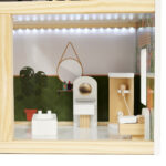 KX5944 Domek dla lalek drewniany apartament Ikonka boho 13