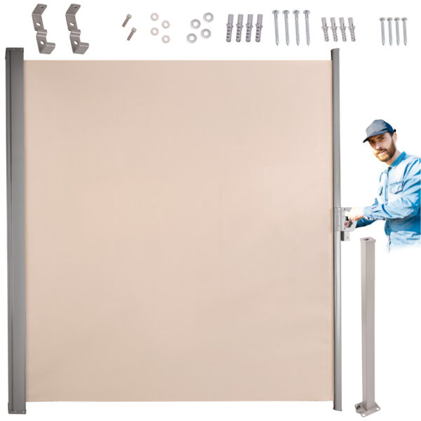 KX3218 Markiza boczna tarasowa LUARO parawan zwijana 160 x 300 c