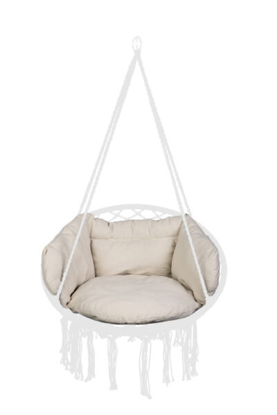 LUARO cushion for stork's nest hanging swing soft ecru