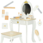 Toaletka-drewniana-dla-dziewczynki-LULILO-Bella-lustro-taboret-akcesoria-163060