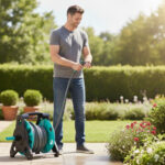 Waz-ogrodowy-na-bebnie-stojaku-LUARO-pistolet-zraszacz-zwijacz-30m-182229