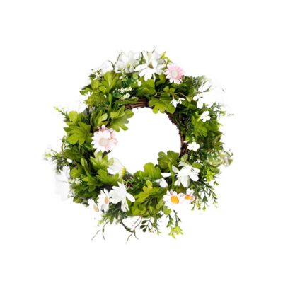 Гирлянда | TOBBI | с розовыми и белыми цветами | 33 см | 737213