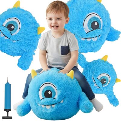 МЯЧ ЭМОДЗИ 40 СМ С РУЧКАМИ СИНИЙ