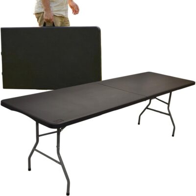 CATERING TABLE FOLDING IN CASE 240x74x74CM 150KG BLACK