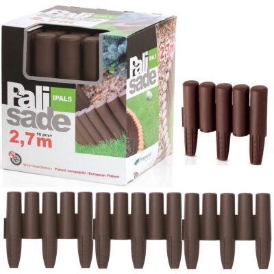БОРДЮР САДОВЫЙ PALISADE 270 СМ IPAL 5 КОРИЧНЕВЫЙ