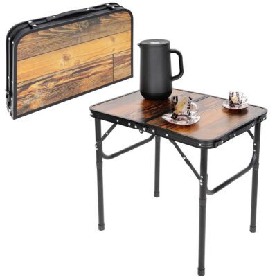 CAMPING FOLDING TRAVEL TABLE 60X45X25/56CM WOOD
