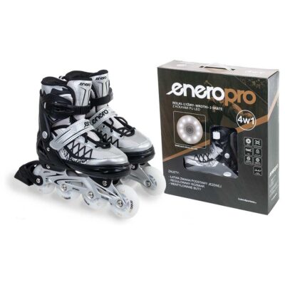 ROLLER-SKATES-SKATES 4-IN-1 ENERO PRO LED 38-41 GREY