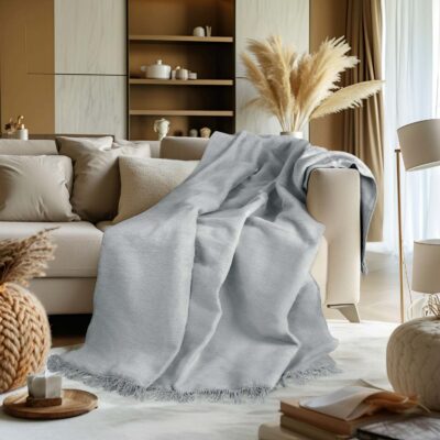 T Cotton blanket/BA896/150x200 j.ash